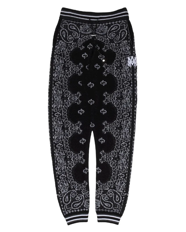 Paisley Sweat Pant Trendy Palazzo Pants