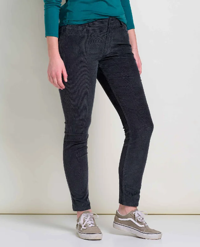 Karuna Cord 5 Pocket Skinny Pant Relaxed Lounge Trousers