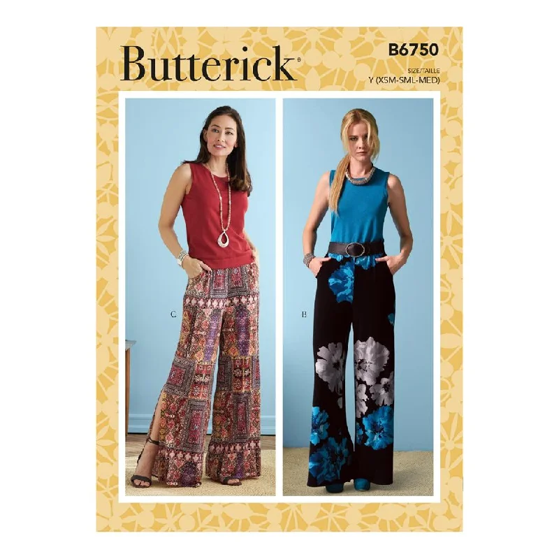 Butterick Pattern B6750 Misses' Elastic-Waist Shorts and Pants Chic Capri Pants