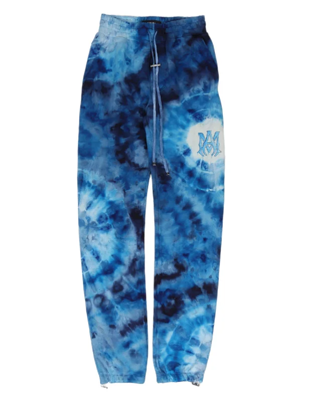 Tie-Dye Sweat Pants Modern Stretch Trousers