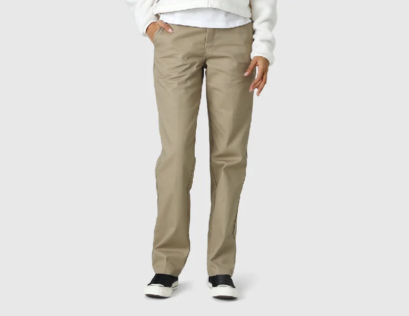 Dickies Women's Original 874 Work Pants / Khaki Chic Faux Leather Pants