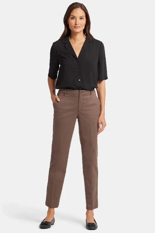 Sadie Slim Pants - Dark Wood Formal Dress Pants