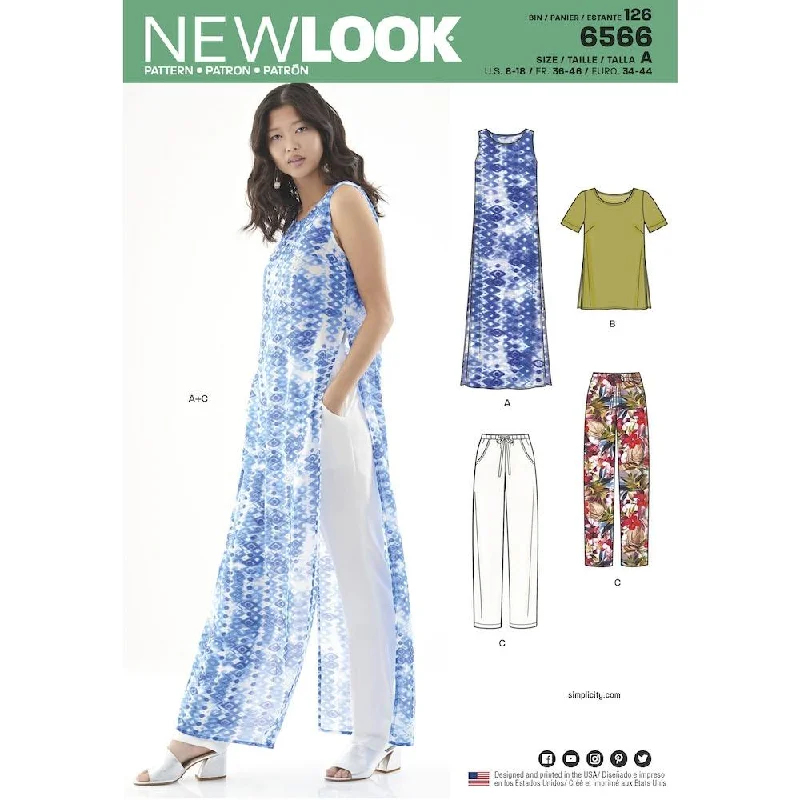 Newlook Pattern 6566 Women's Tunic, Top and Pants Stylish Casual Pants