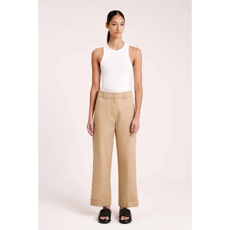 Nude Lucy Miji Twill Pant - Chino Comfortable Wide-Leg Pants