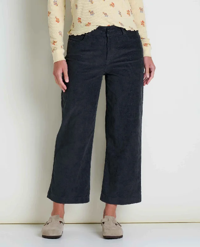 Women's Karuna Cord Wide Leg Pant Lightweight Jogger Pants