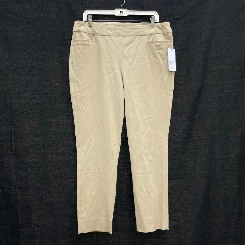 NWT Wmns SOFT SURROUNDINGS Khaki Superla Pull On Straight Leg Pants Sz L Petite Trendy Tapered Pants NWT Wmns SOFT SURROUNDINGS Khaki Superla Pull On Straight Leg Pants Sz L Petite Trendy Tapered Pants
