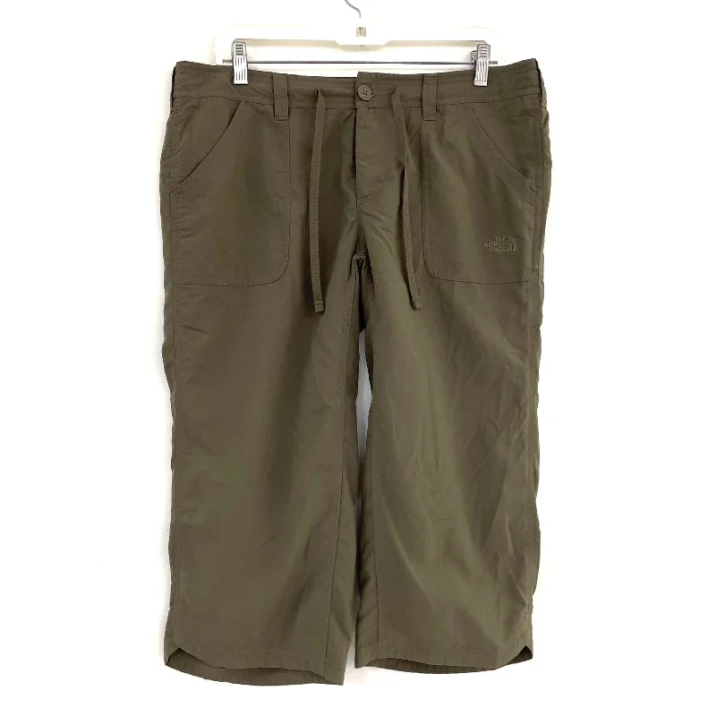 Wmns THE NORTH FACE Muted Brown Active Capri Pants Sz 12 Classic Stretch Pants