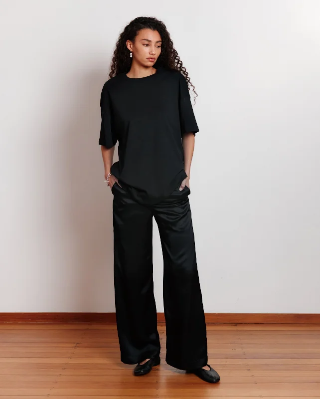 FUNDAMENTAL PANT / BLACK Relaxed Casual Leggings