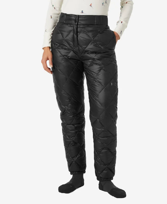 W DIAMOND QUILTED PANT Classic Bootcut Trousers