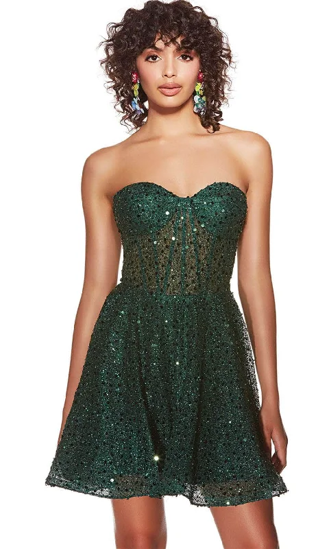 Alyce Paris 3776 - Strapless Sequin Embellished Cocktail Dress