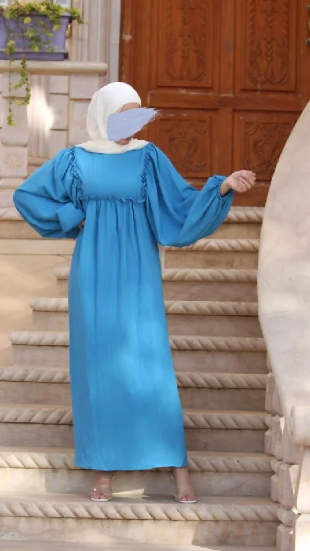 Bella Shop Women's Turkish Blue Dress
