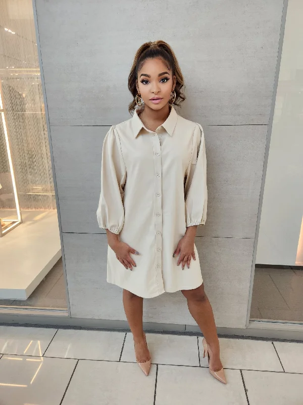 Mariah Vegan Leather Dress