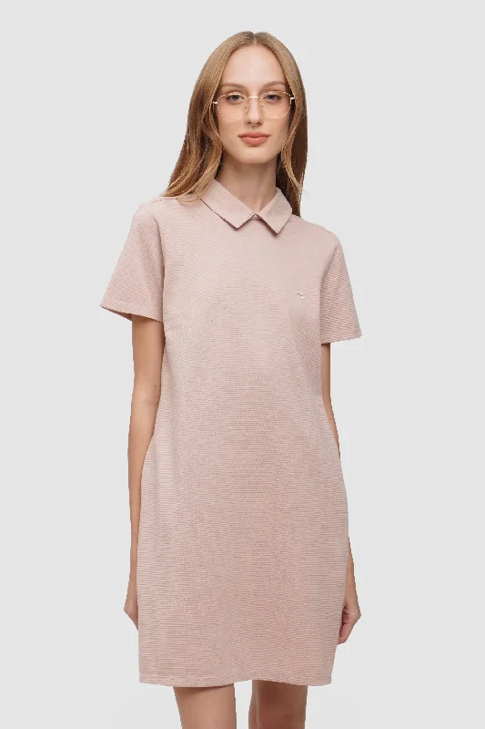 Textured Collared Dress