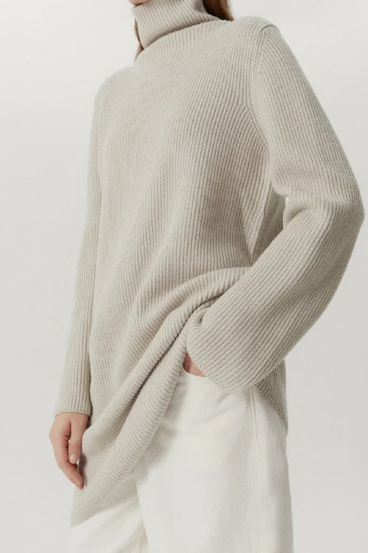 The Merino Wool Short Ribbed Dress