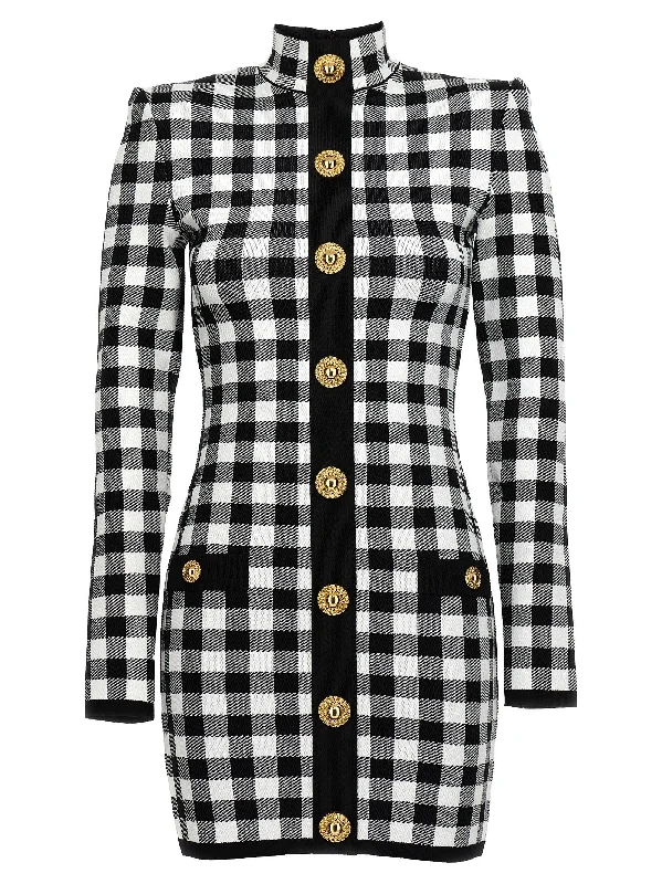 Vichy Knit Dress