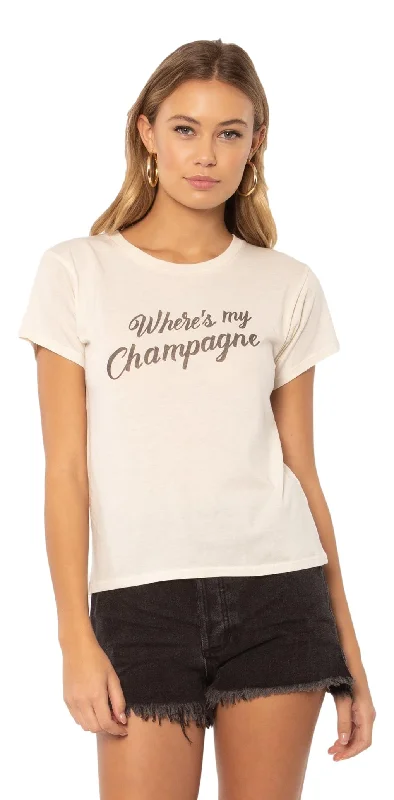 Amuse society Champagne knit tee shirt / vintage white Cozy Warm Stylish