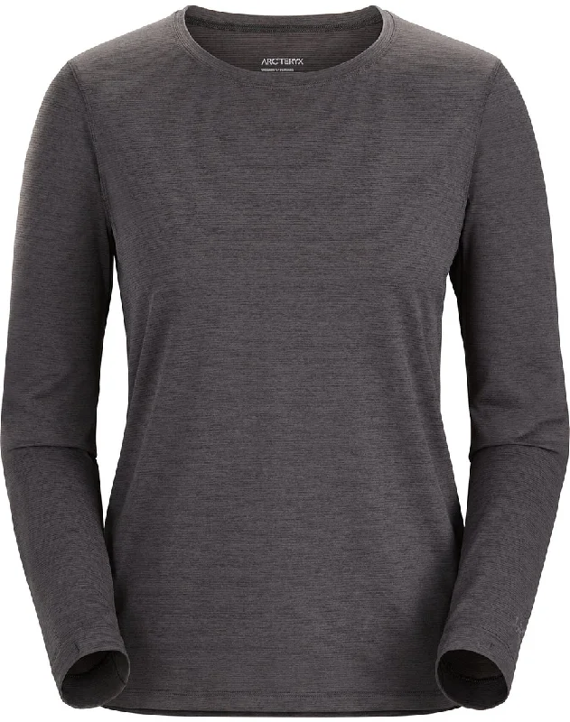 Arcteryx Taema Crew Neck Shirt LS (Women's) Striped Floral Plaid