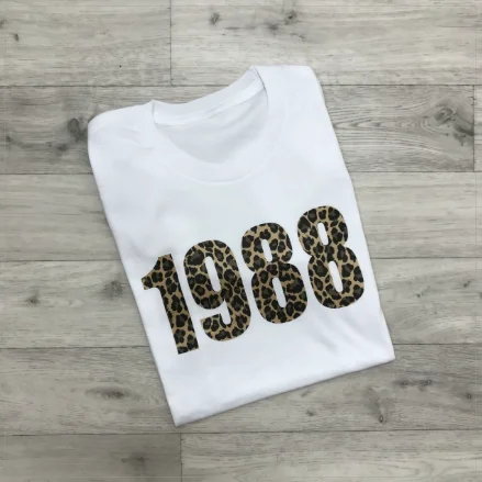Birth Year Tee Striped Floral Plaid