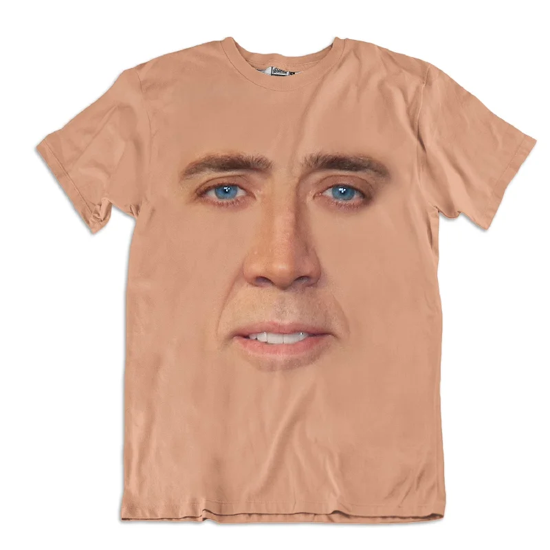 Cage Face Unisex Tee Iron Safe Non-Iron Wrinkle Free
