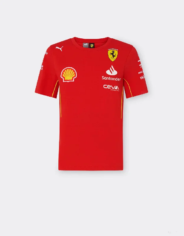 Ferrari t-shirt, Puma, team, women, red, 2024 Wool Fabric Cashmere Fabric Tweed Fabric Ferrari t-shirt, Puma, team, women, red, 2024 Wool Fabric Cashmere Fabric Tweed Fabric