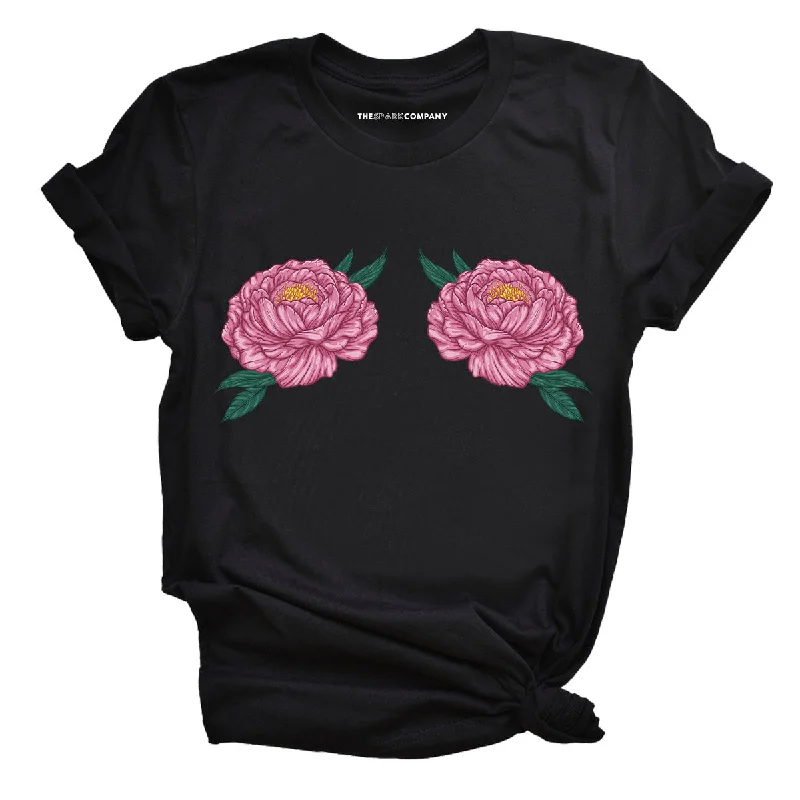 Frida Floral Feminist T-Shirt Satin Blend Silk Blend Wool Blend