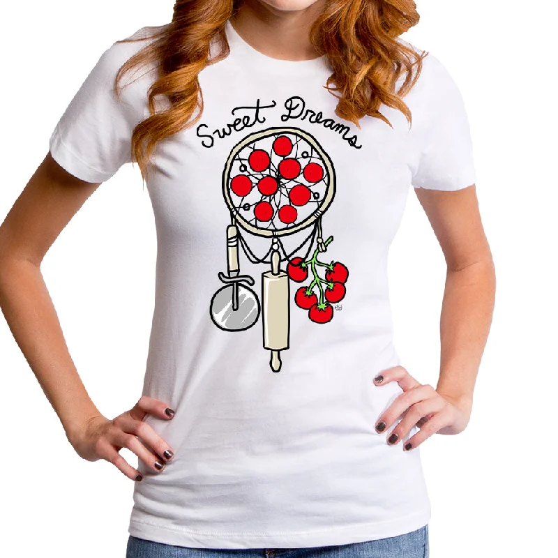 Sweet Dreams Women's T-Shirt Real Fur Shearling Chenille