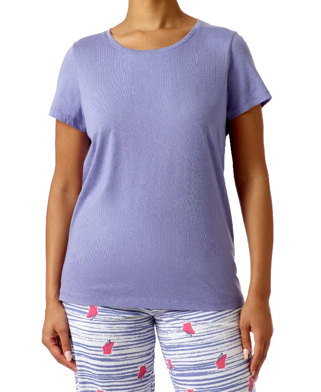 Hue Womens Solid Sleep T-Shirt Plaid T-Shirt Polka Dot Checkered