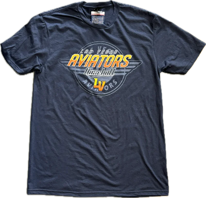 Las Vegas Aviators Men's Hog Wash T-Shirt Mesh Canvas Denim