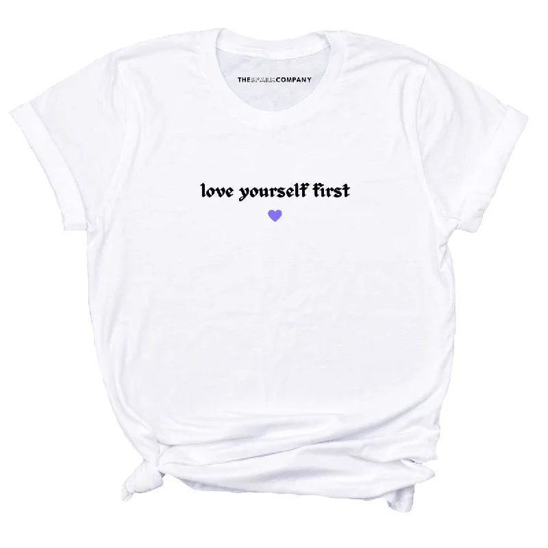 Love Yourself First Feminist T-Shirt Fashionable Trendy Casual