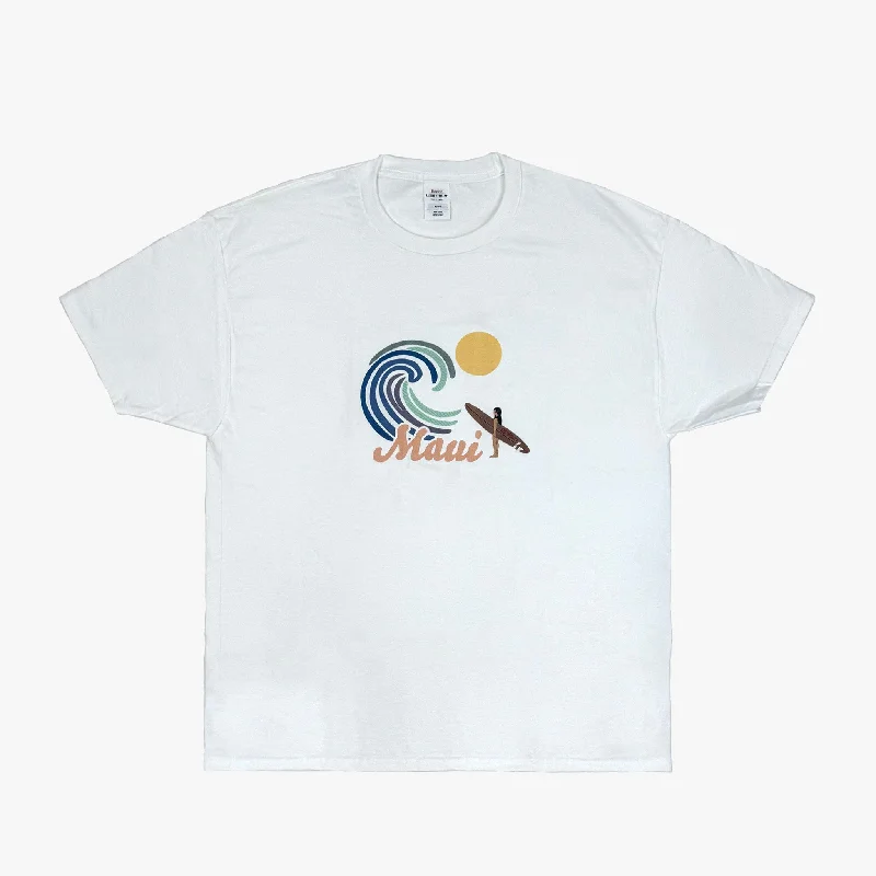 Maui Wave Chaser T-Shirt Collared T-Shirt Boat Neck A-Line