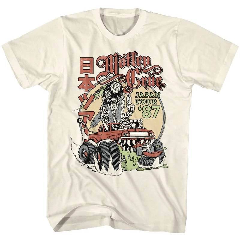 MOTLEY CRUE Eye-Catching T-Shirt, Japan Tour 87 Lace Blend Ribbed Blend Corduroy Blend MOTLEY CRUE Eye-Catching T-Shirt, Japan Tour 87 Lace Blend Ribbed Blend Corduroy Blend