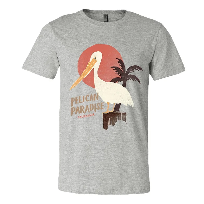 Pelican Paradise Athletic Grey Tee Polka Dot Checkered Tartan