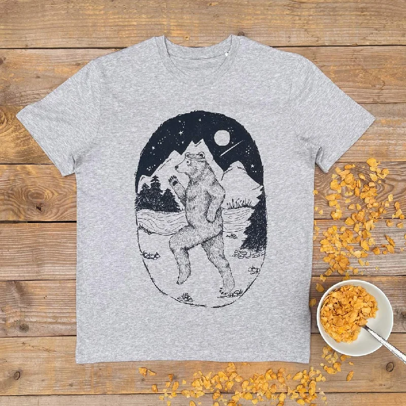 Running Bear T-Shirt Iron Safe Non-Iron Wrinkle Free