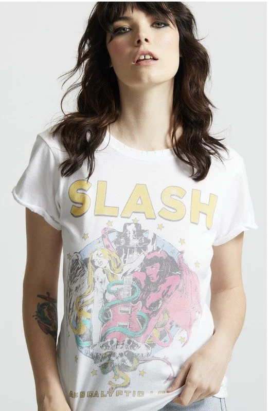 Slash Apocalyptic Love Fitted Tee Fleece Nylon Spandex