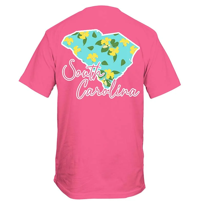 South Carolina Home State Short Sleeve T-Shirt Chenille Blend Fleece Blend Nylon Blend South Carolina Home State Short Sleeve T-Shirt Chenille Blend Fleece Blend Nylon Blend