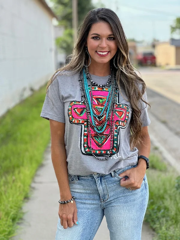Texas True Threads Callie Ann Stelter's Neon Cross Tee Lace Blend Ribbed Blend Corduroy Blend Texas True Threads Callie Ann Stelter's Neon Cross Tee Lace Blend Ribbed Blend Corduroy Blend