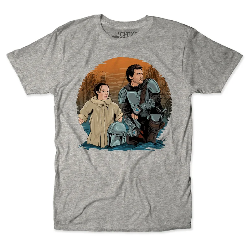 The Child Unisex Tee Hooded Caped Shawl Collar