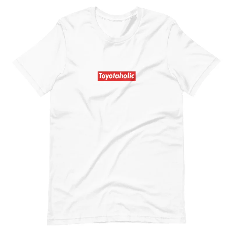 Toyotaholic Red Box - Short-Sleeve Unisex T-Shirt Rayon Velvet Corduroy