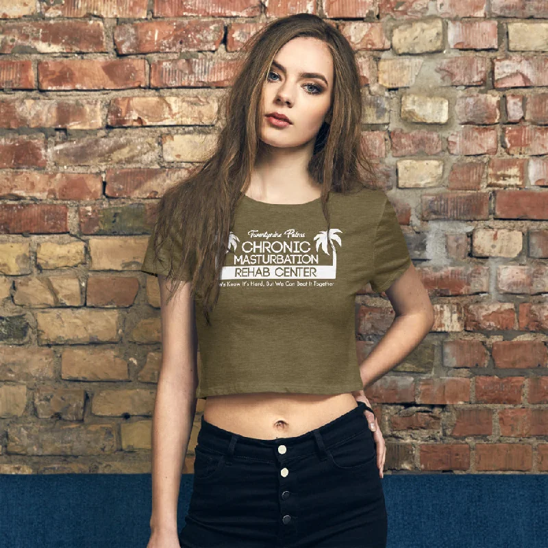 Twentynine Palms Women’s Crop Tee Sequined Glittery Shiny
