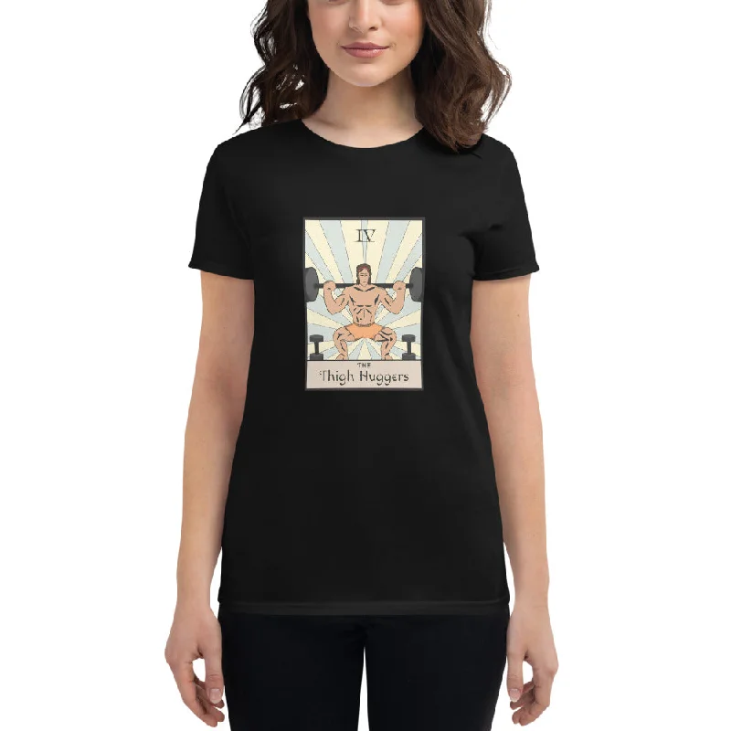 Women's Thigh Hugger Tarot Card T-Shirt Fitted T-Shirt Seamless Stretchy