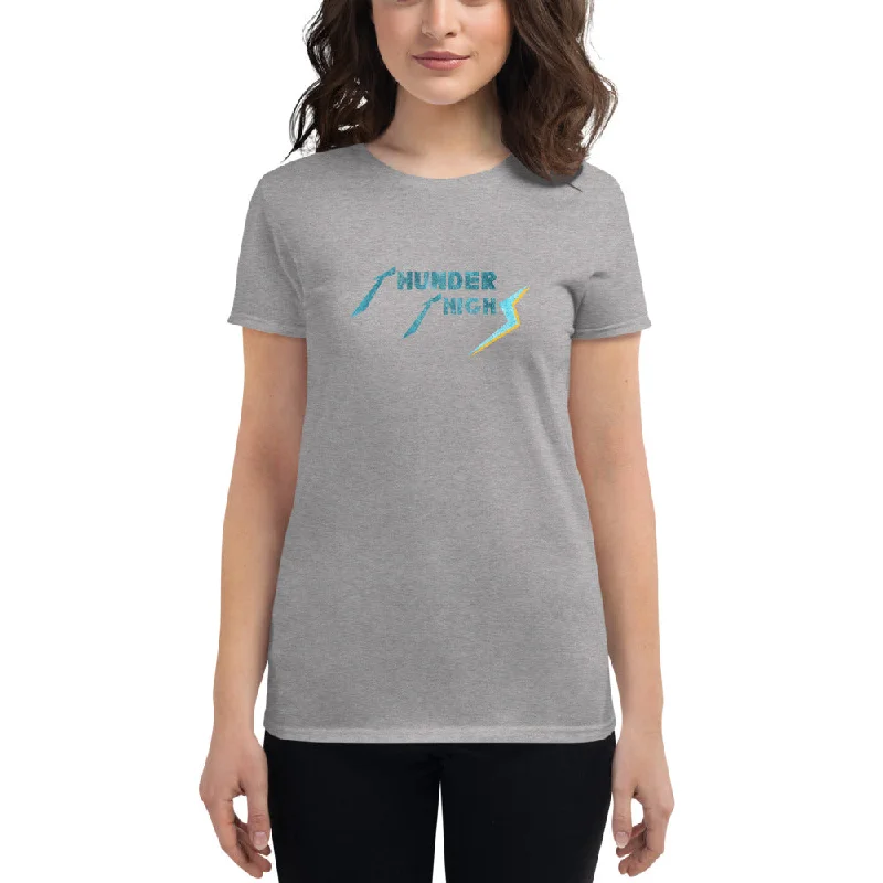Women's Thunder Thighs T-Shirt Spandex Blend Rayon Blend Denim Blend