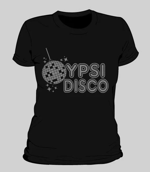 Ypsi Disco Women's T-Shirt Ribbed Striped Patterned
