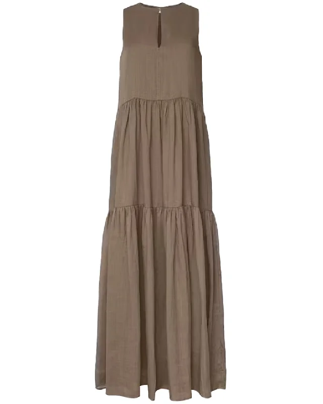 Cypress Sleeveless Tiered Maxi Dress Stylish Long Sleeve Maxi Dress