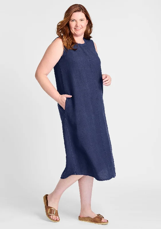 High Line Dress - Linen Maxi Dress - FINAL SALE Comfortable Flowy Maxi Dress