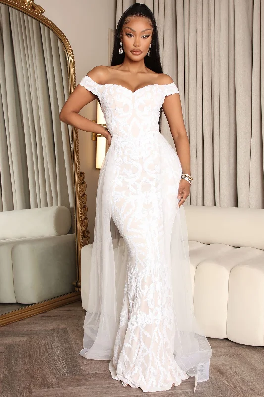 Impeccable Taste Sequin Maxi Dress - White Fashionable Maxi Dress with Fringe