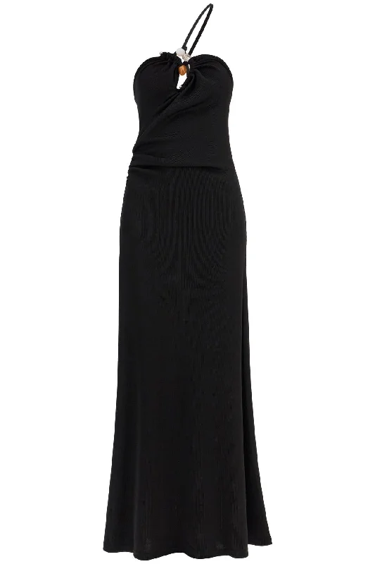 one-shoulder maxi dress with 24043165 BLACK Chic Summer Floral Maxi Dress