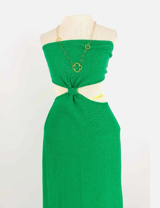 Shein Size 6 Green Knit Maxi Dresses Dress Trendy Fit-and-Flare Maxi Dress