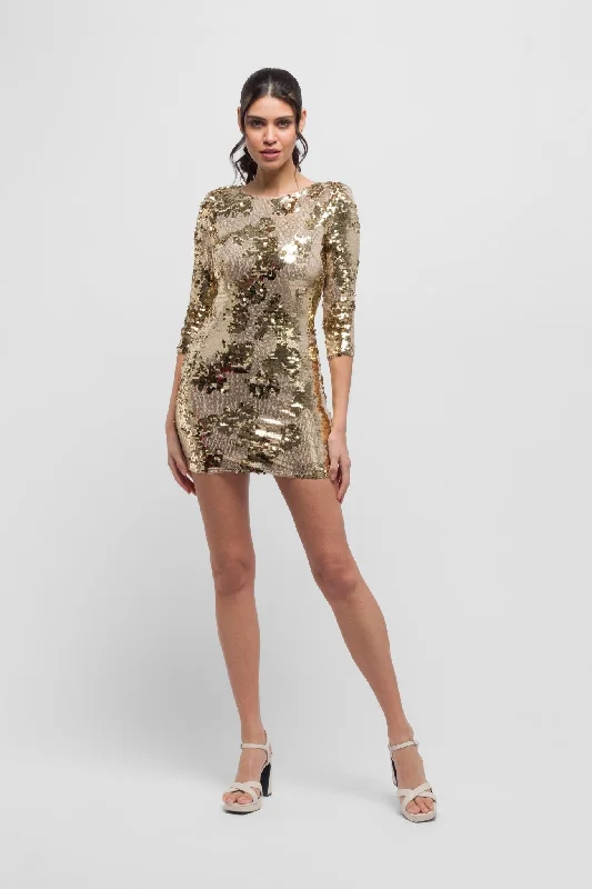 Paris Gold sequin mini dress. Glamorous & eye-catching. Stylish Sweetheart Neck Mini Dress Paris Gold sequin mini dress. Glamorous & eye-catching. Stylish Sweetheart Neck Mini Dress