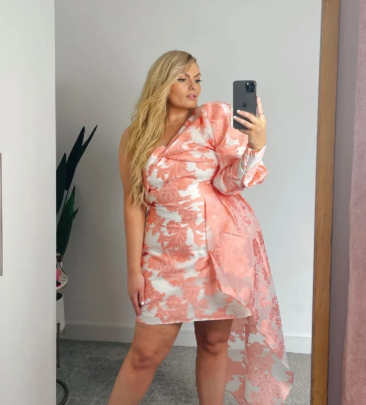 River Island Pink Mini Dress Elegant Lace-Up Mini Dress