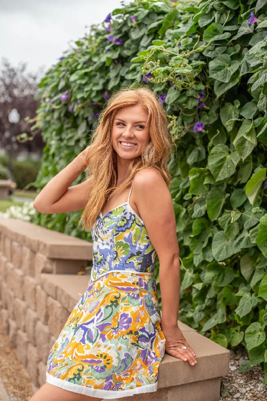 Santorini Sunset Mini Dress Classic Black Mini Dress